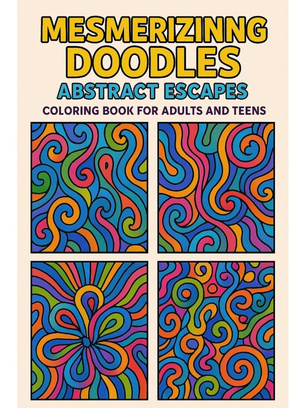 Mesmerizing Doodles Abstract Escapes Coloring Sheets For Adults and Teens